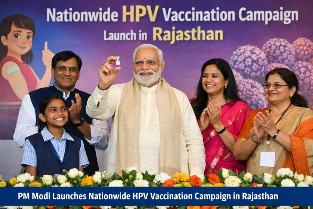 प्रधानमंत्री नरेंद्र मोदी ने 28 फरवरी 2026 को अजमेर में ₹16,686 करोड़ की 43 विकास परियोजनाओं का उद्घाटन किया। साथ ही 21,863 युवाओं को सरकारी नियुक्ति पत्र बांटे। जानें एक्सप्रेसवे और पेयजल परियोजनाओं की पूरी जानकारी।