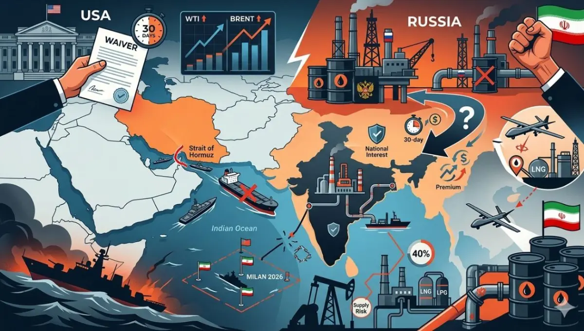 ईरान युद्ध, रूसी तेल आयात और भारत की ऊर्जा सुरक्षा पर भू-राजनीतिक प्रभाव